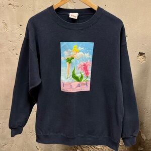 Vintage Y2K Disney Store Tinkerbell Tink Peter Pan Make Little Magic Sweatshirt